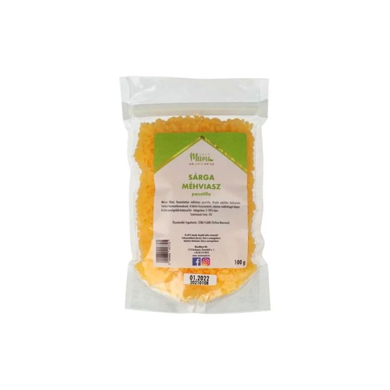 Mosómami méhviasz pasztilla, sárga, 100g