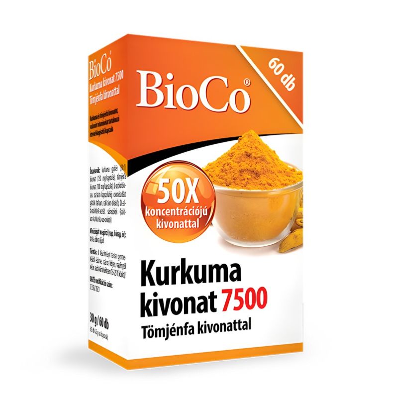 Bioco Kurkuma Kivonat 7500 kapszula 60 db