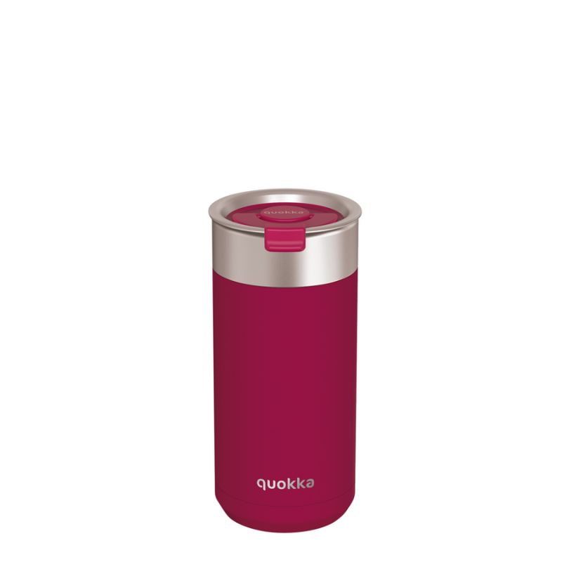 Boost kávés/teás pohár szűrővel 400ml - Maroon - Quokka