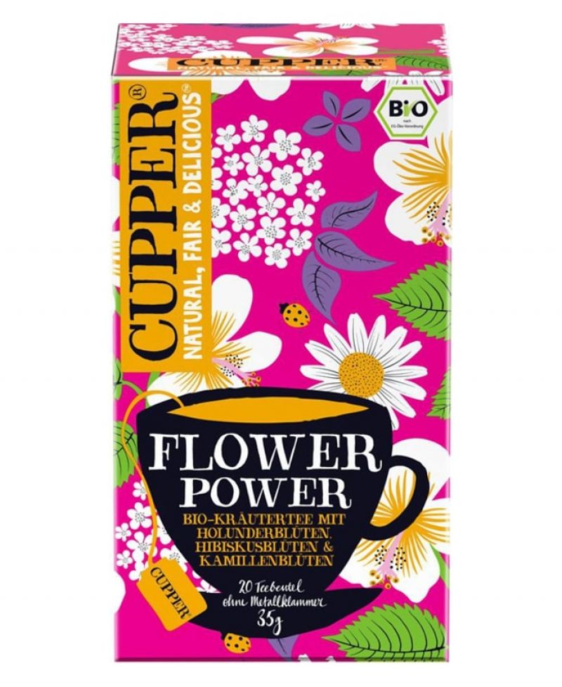 Cupper bio tea Flower Power 20 db