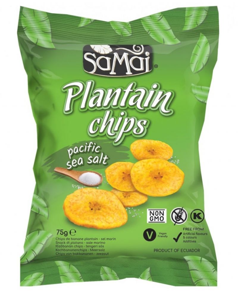 SaMai Plantain főzőbanán chips tengeri sós 75 g