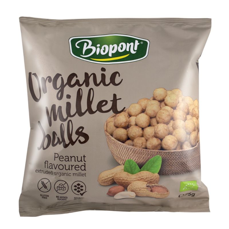Biopont Bio Extrudált Földimogyorós Kölesgolyó 75 g