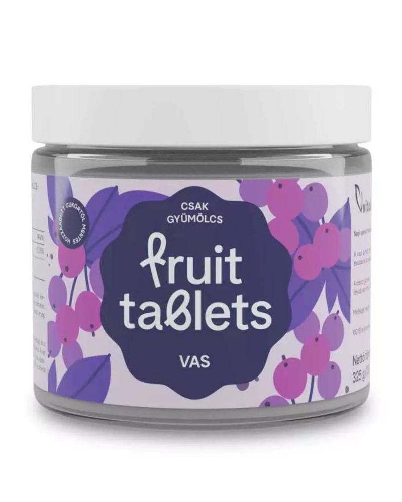 Vitaking Fruit Tablets Vas 130 db - Szav. ideje: 2024. 05. 23.