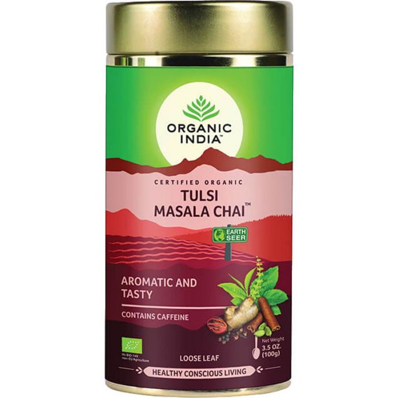 Tulsi MASALA CHAI, szálas bio tea, 100g - Organic India