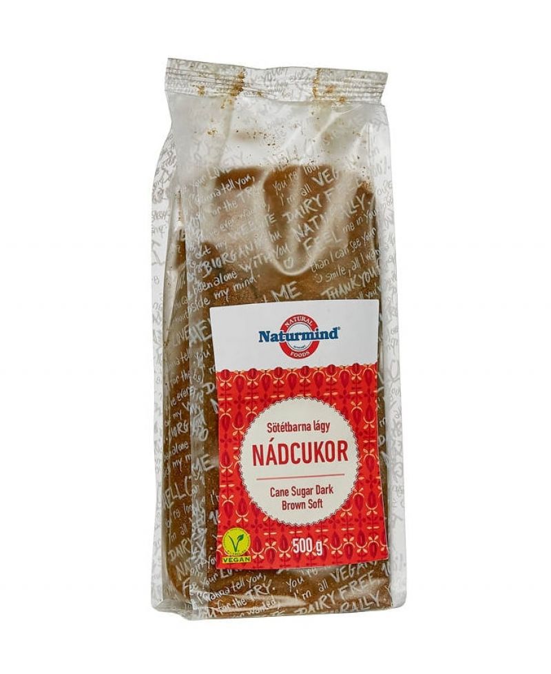 Naturmind Lágy Sötétbarna Nádcukor 500 g