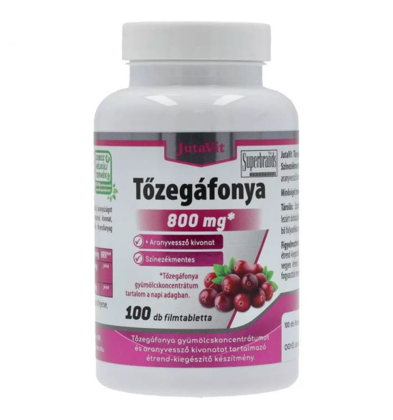 Jutavit Tőzegáfonya 800 mg + Aranyvessző 100 db