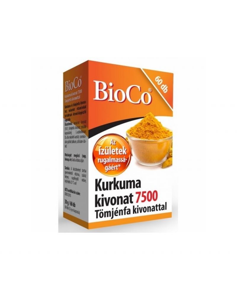 Bioco Kurkuma Kivonat 7500 kapszula 60 db