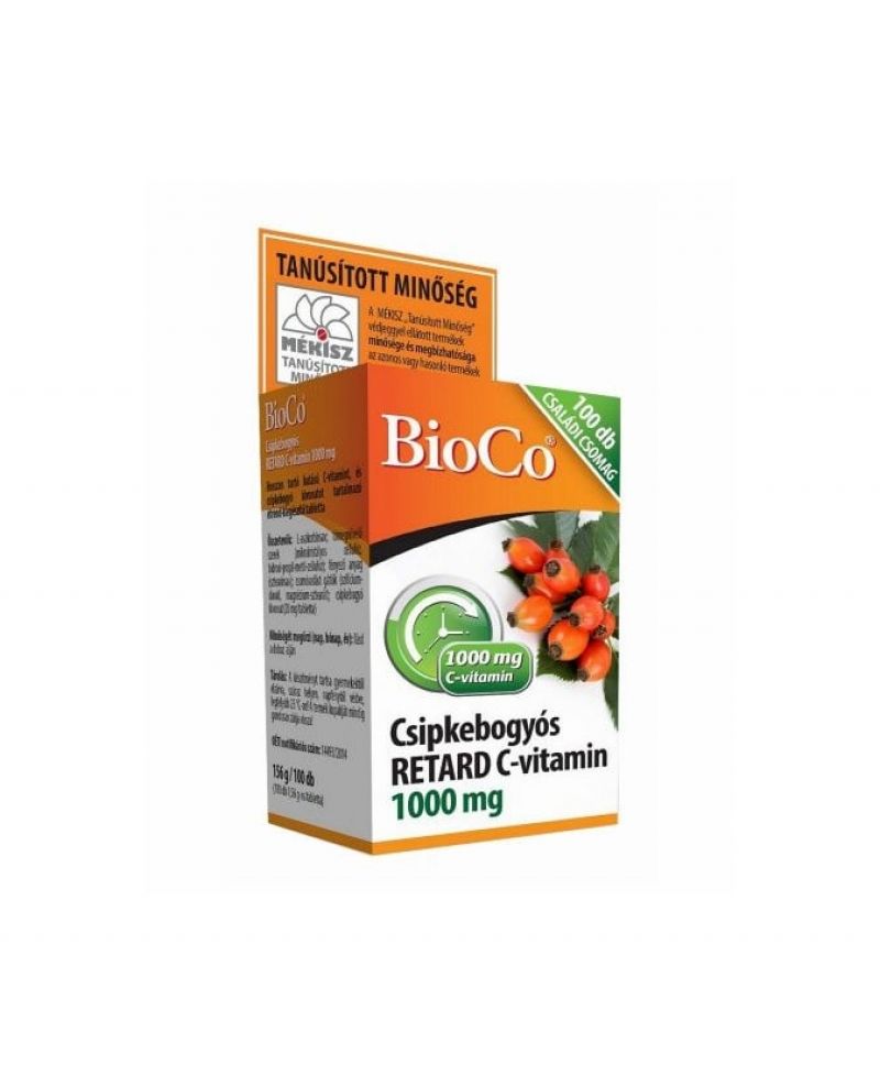 Bioco Csipke C-vitamin Retard Családi 1000 mg tabletta 100 db