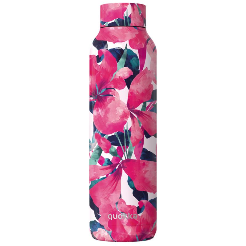 Hőtartó fémkulacs SOLID PINK BLOOM 850 ML - Quokka