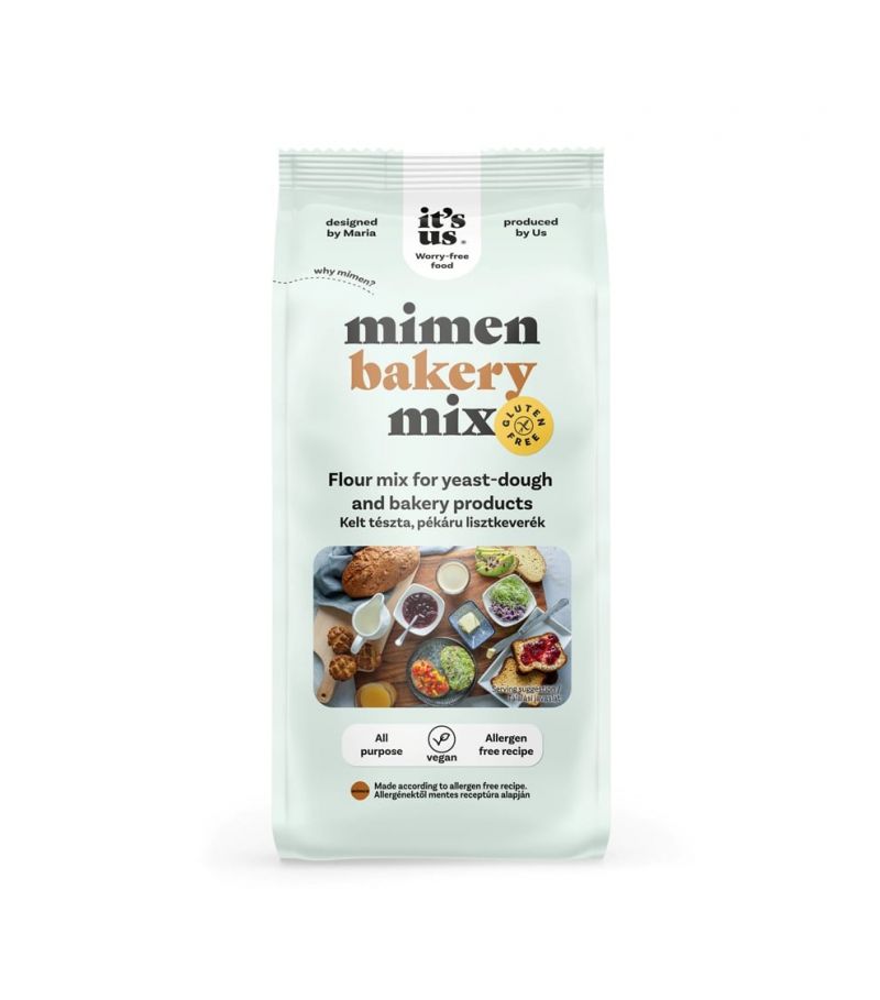 It's Us Mimen Bakery Kelt Tészta Pékáru lisztkeverék gluténmentes 500 g