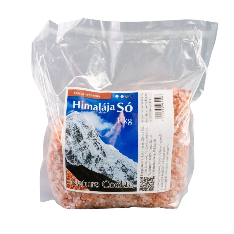 Nature Cookta Himalája só rózsaszín durva szemcsés 1000 g