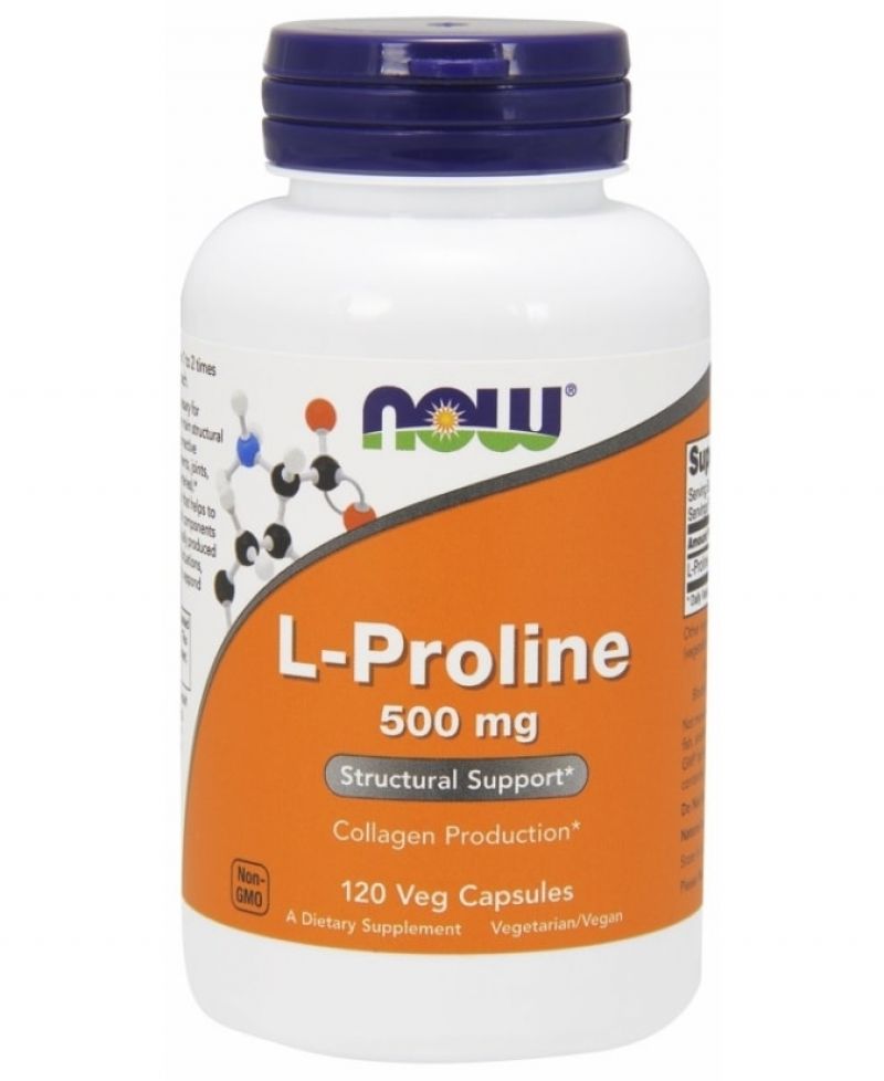 Now L-Proline 500 mg vegán kapszula 120 db