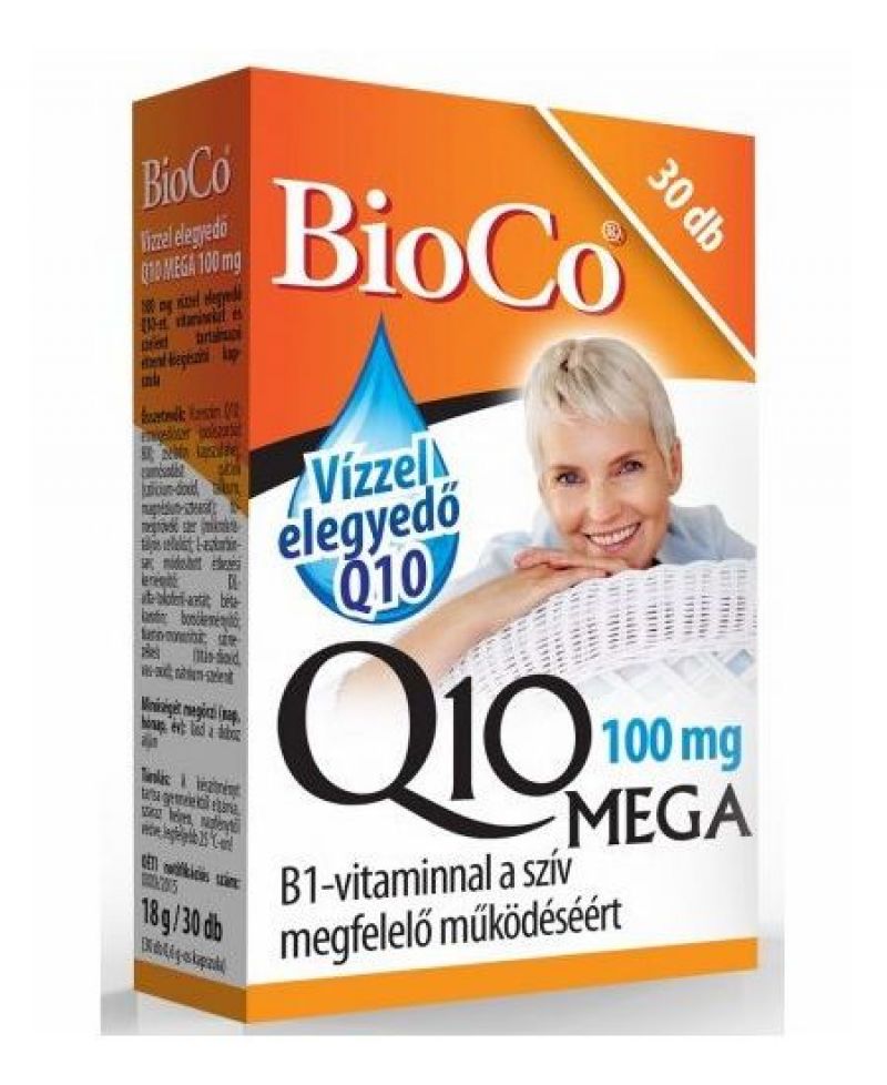 BioCo Q10 Mega Vízzel Elegyedő 100 mg kapszula 30 db