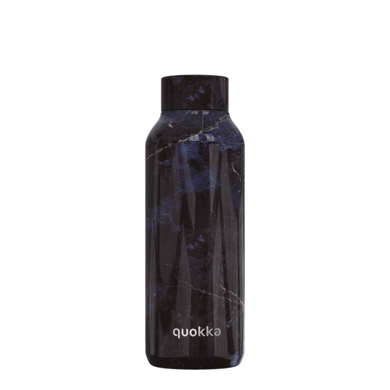 Hőtartó fémkulacs Solid Black Marble 510ml - Quokka