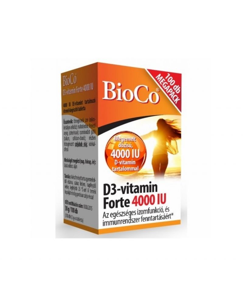BioCo D3vitamin Forte 4000 IU 100 db
