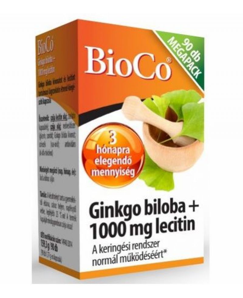 BioCo Ginkgo Biloba + 1000 mg Lecitin Megapack 90 db