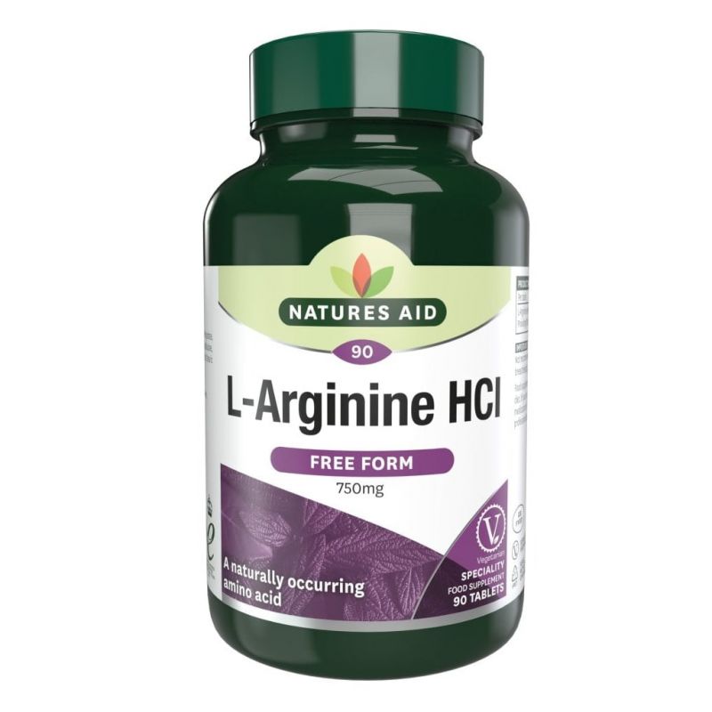 Natures Aid L-Arginin HCl 750 mg tabletta 90 db