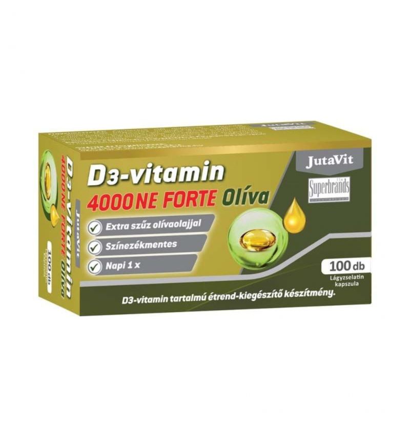 Jutavit D3-vitamin 4000 NE Olíva kapszula 100 db