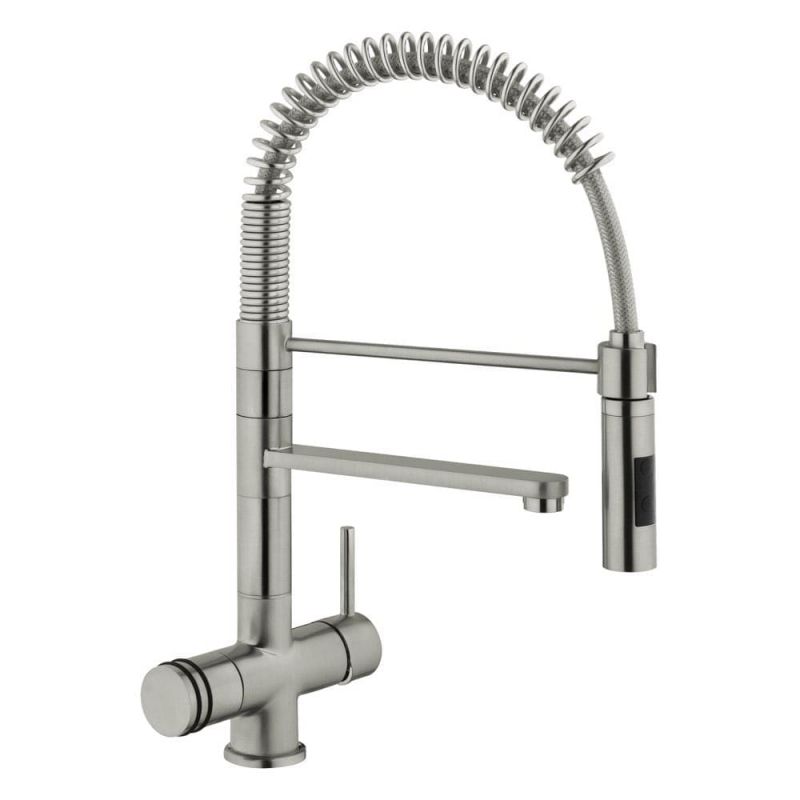3-utas Design LUXURY – Króm – csaptelep spirálrugós zuhannyal