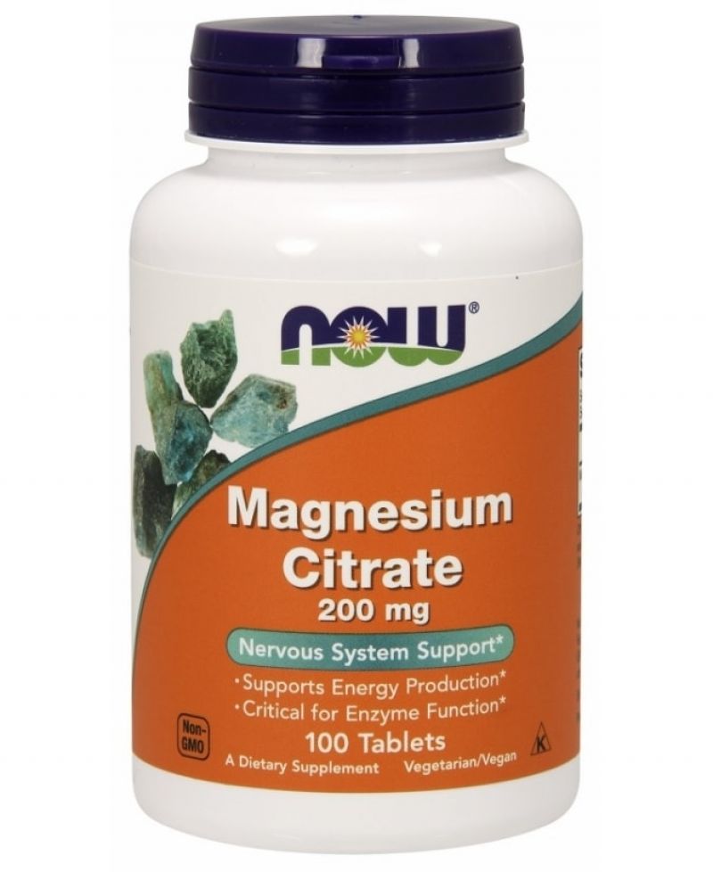 Now Magnesium Citrate tabletta 200 mg 100 db
