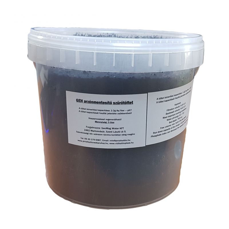GEH arzénmentesítő töltet, 5 liter