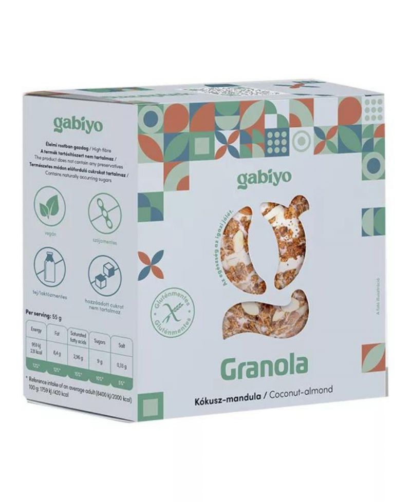 Gabiyo Granola kókusz-mandula 275 g