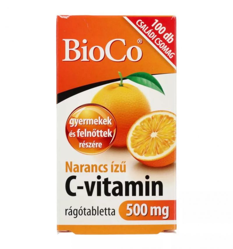 Bioco C-vitamin rágótabletta narancsos 100 db