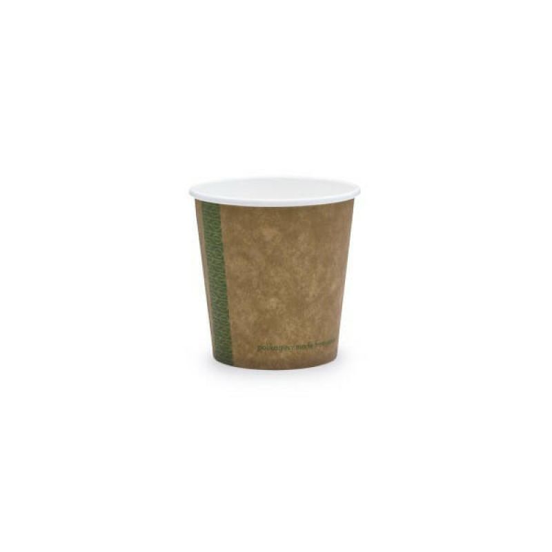 Vegware kávés pohár, barna, 1,1dl, lebomló