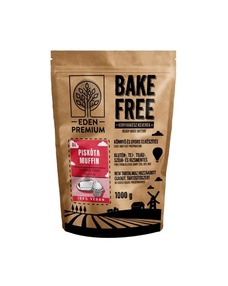 Bake-Free Piskóta-Muffin Lisztkeverék 1000 g