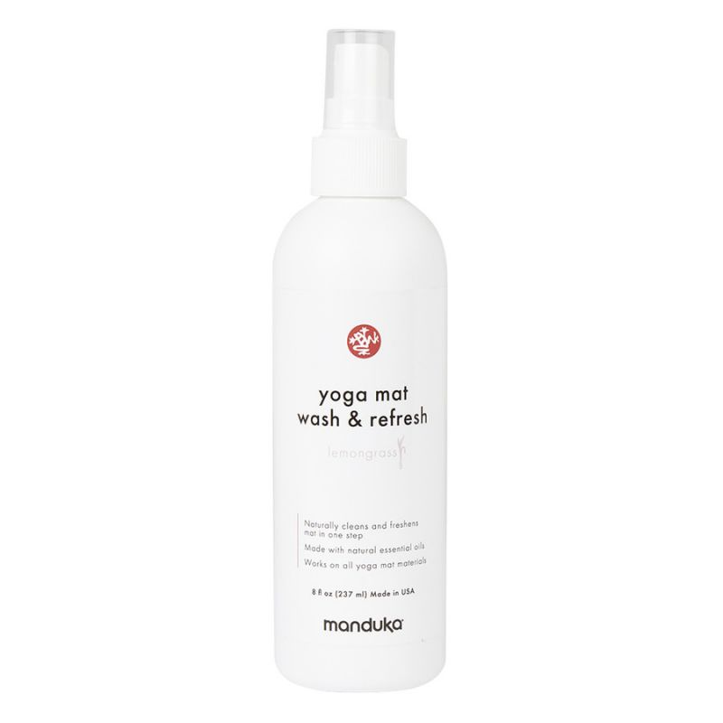 Jógaszőnyeg tisztító spray WASH & REFRESH - Lemongrass - Manduka (227ml)