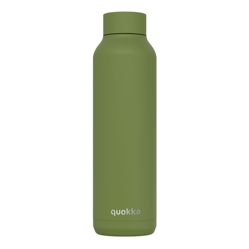 Hőtartó fémkulacs Solid Olive green 630ml - Quokka