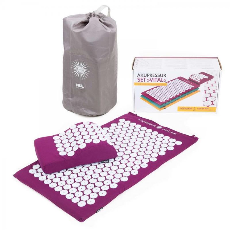 Vital Akupresszúrás matrac és párna - Aubergine - Bodhi