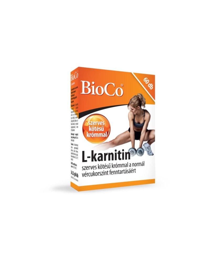 BioCo L-karnitin 500mg szerves kötésű krómmal 60 db