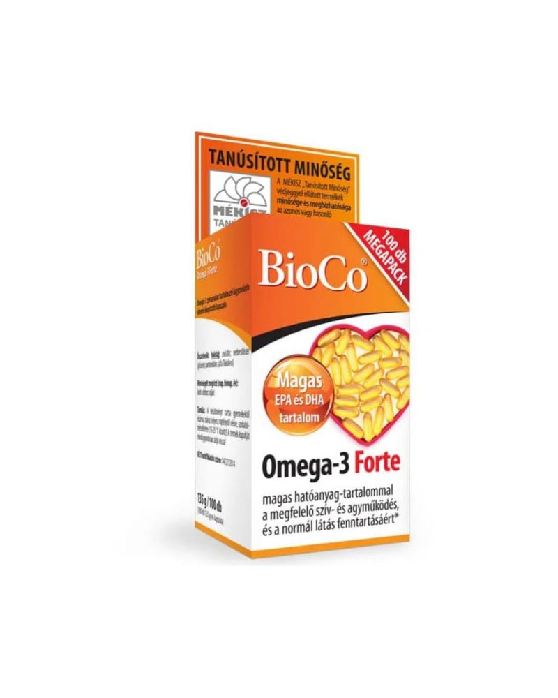 BioCo Omega-3 Forte Megapack lágyzselatin kapszula 100 db