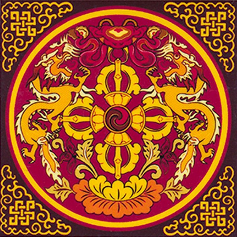 Mandala falikép - Tibeti kereszt