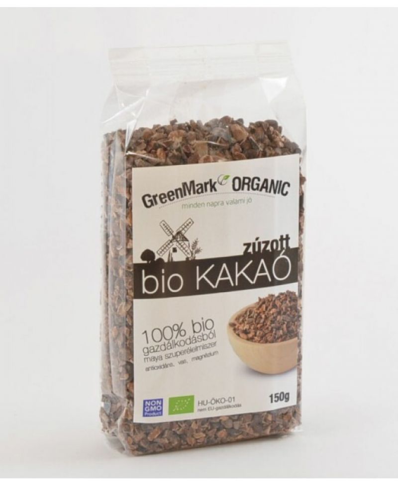 GreenMark Bio kakaóbab, pörkölt-zúzott 150 g