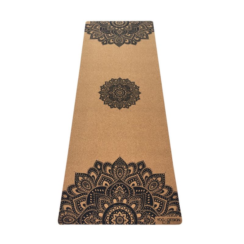 Parafa Travel jógaszőnyeg 1,5mm - Mandala Black - YogaDesignLab