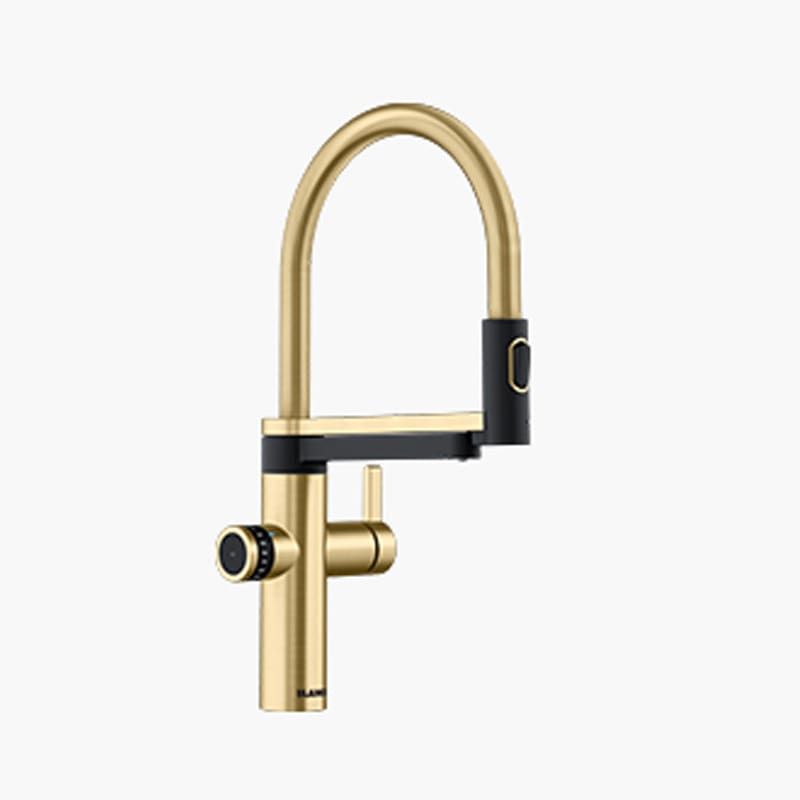 BLANCO EVOL-S PRO Filter – zuhanyfunkciós  satin gold HD, szűrőrendszerrel