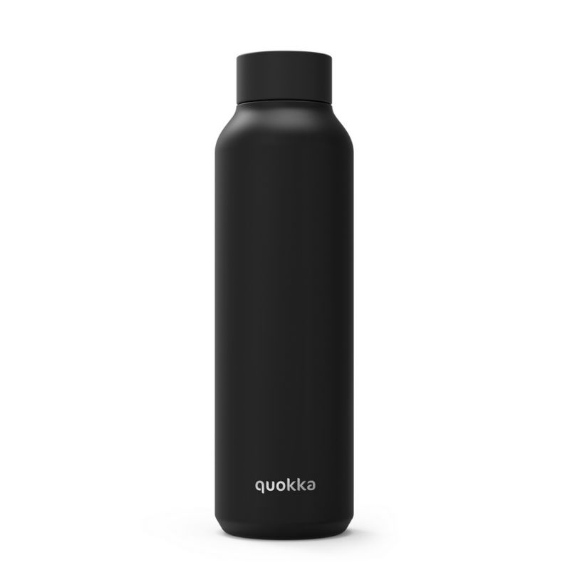 Hőtartó fémkulacs Solid Jet black 630ml - Quokka