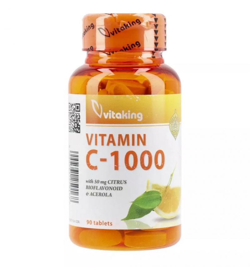 Vitaking Vitamin C-1000 Citrus Bioflavonoid és Acerola 90 db