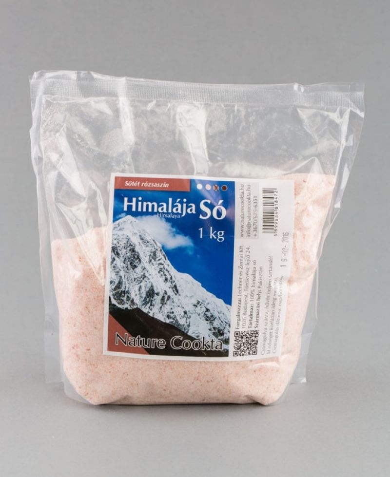 Nature Cookta Himalája só sötétrózsaszín 1000 g