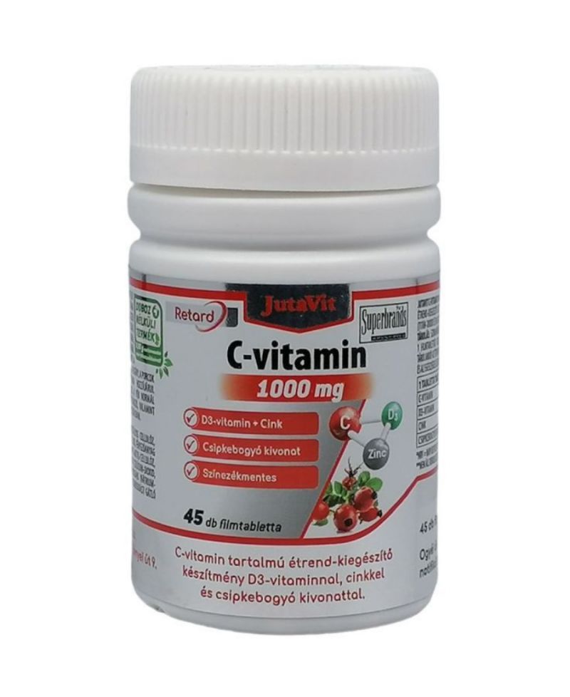 Jutavit C-vitamin+D3 1000 mg tabletta 45 db