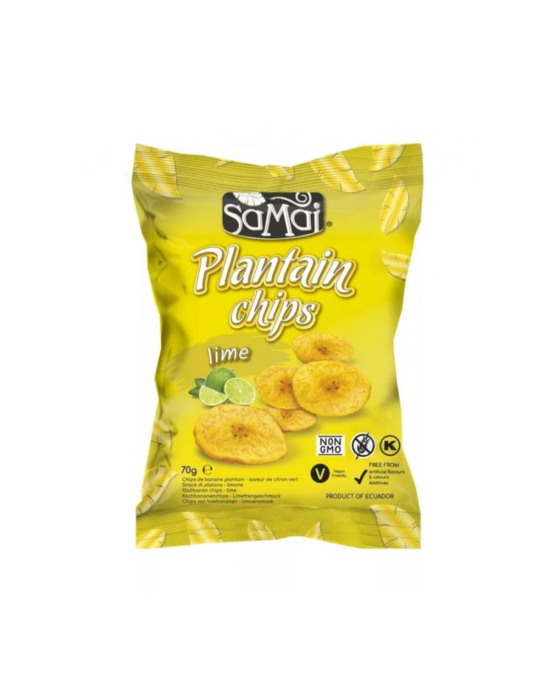 Samai Plantain Főzőbanán Chips Lime 70 g