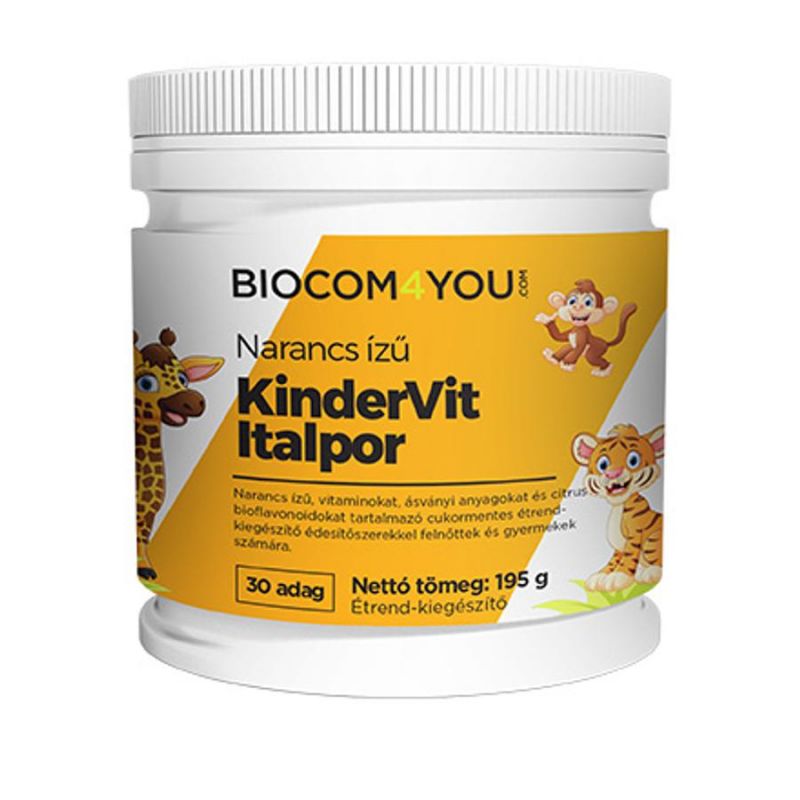 Kindervit narancs ízű italpor - Biocom