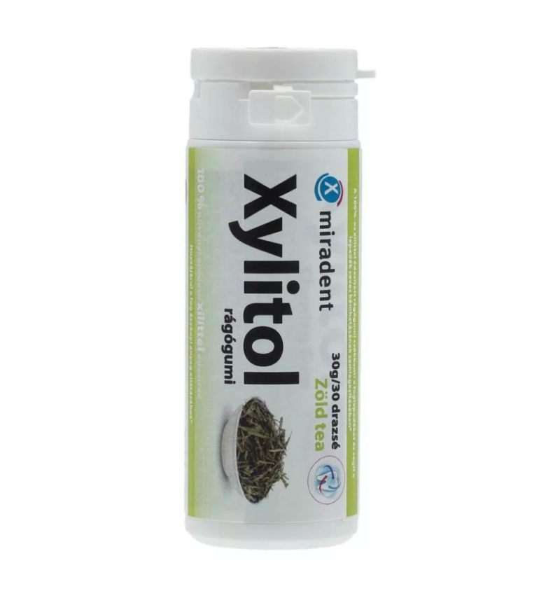 Miradent Xylitol Rágógumi Zöld tea 30 db