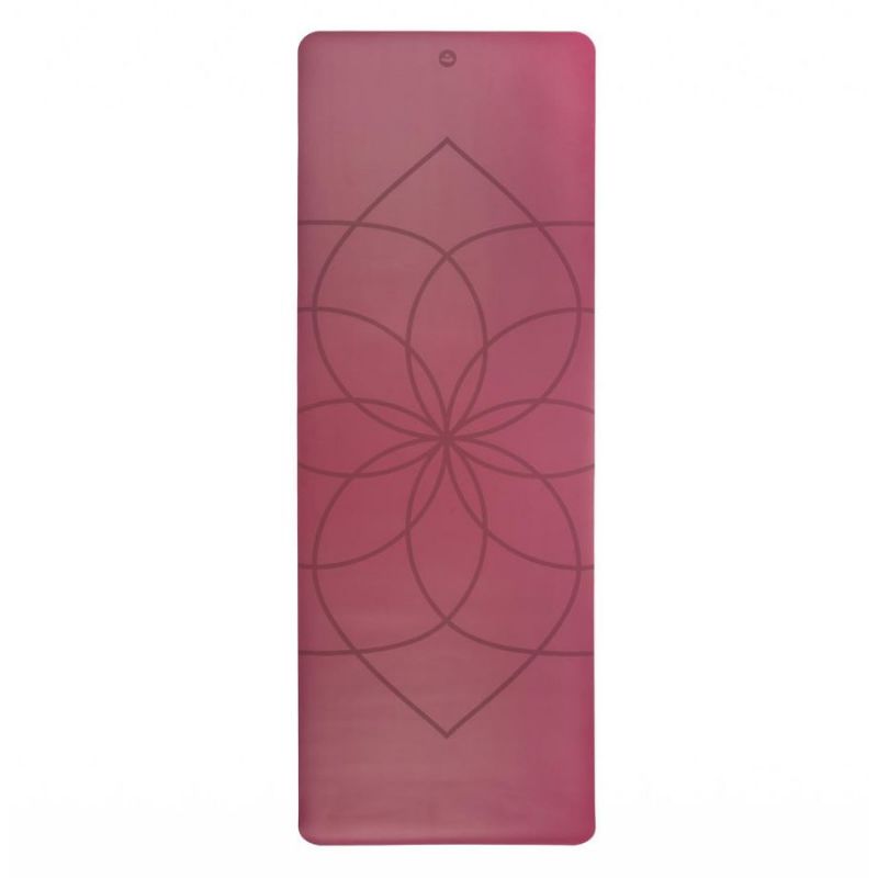 Bodhi PHOENIX design jógaszőnyeg  LIVING FLOWER – Berry – 4 mm