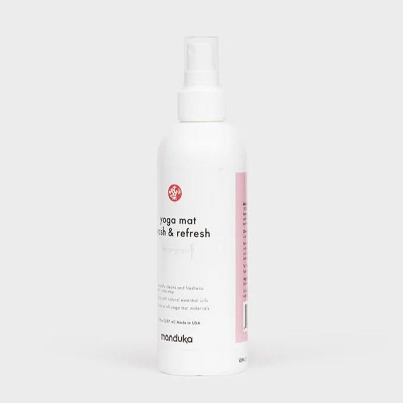 Jógaszőnyeg tisztító spray WASH & REFRESH - Lemongrass - Manduka