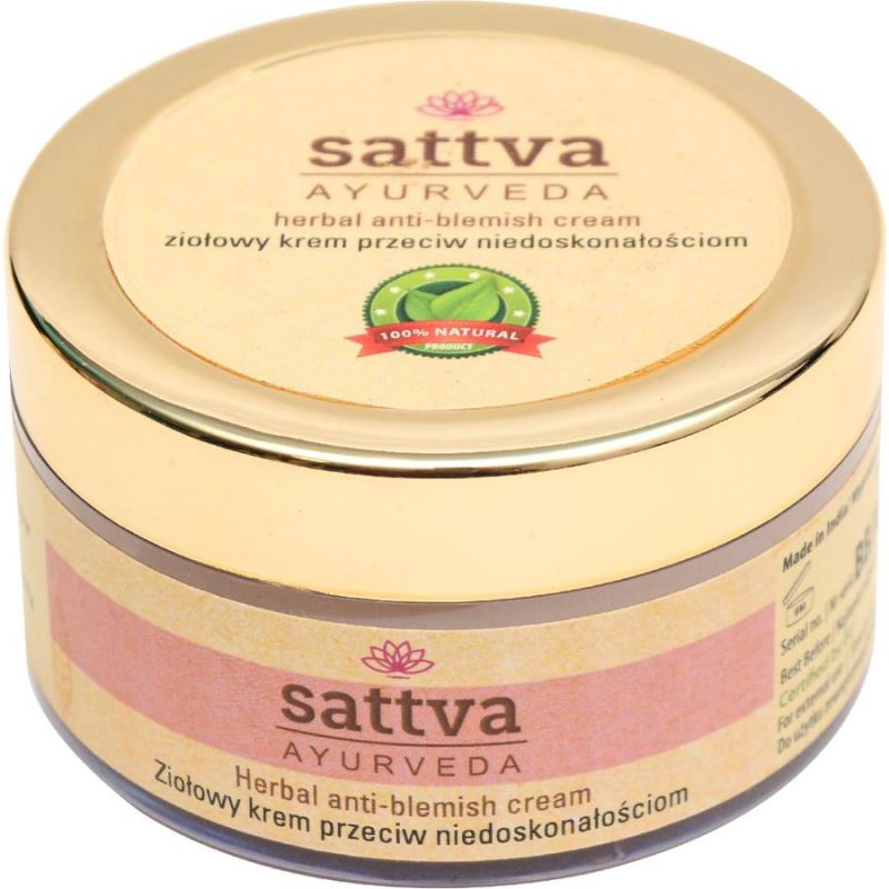 Gyógynövényes arckrém pigmentfoltok ellen 50g - Sattva Ayurveda