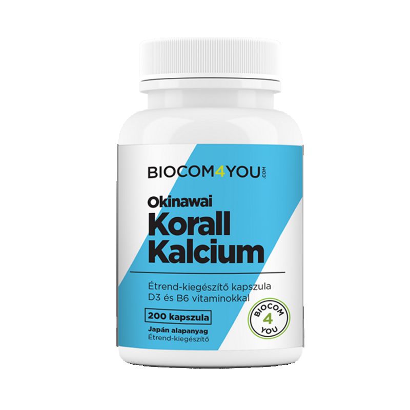 Okinawai Korall Kalcium kapszula 200 db - Biocom