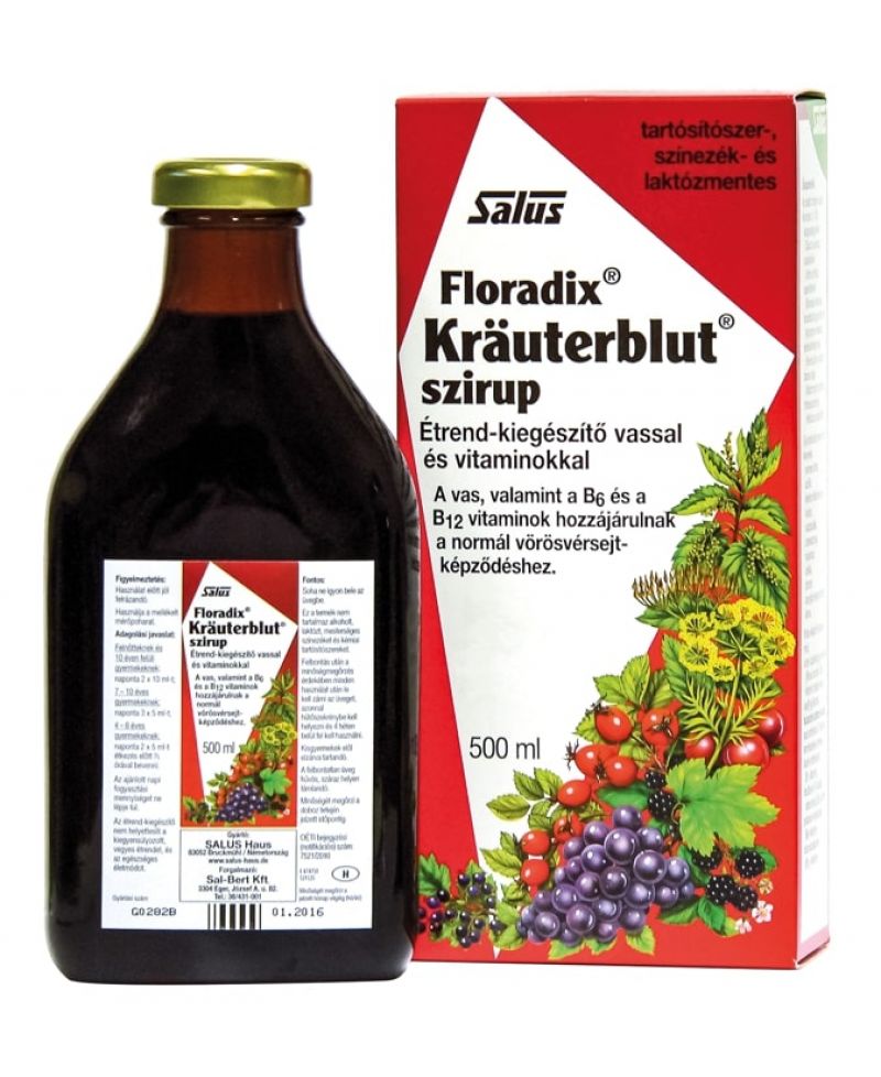 Salus Floradix Krauterblut Szirup 500 ml